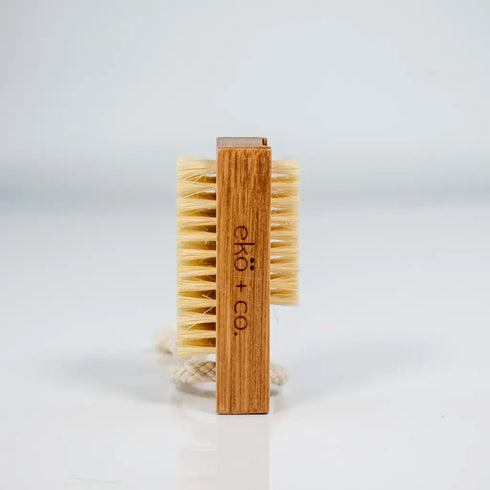 Eco-Friendly Wooden Nail Brush with Natural Bristles