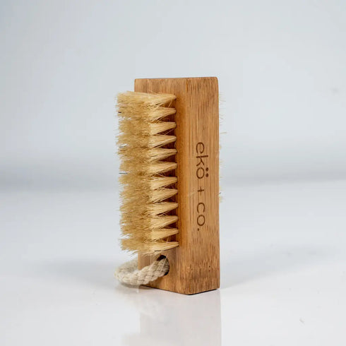 Eco-Friendly Wooden Nail Brush with Natural Bristles