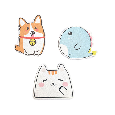 Eco-Friendly Pop-Up Cleaning Sponge - Wood Pulp Animal Design