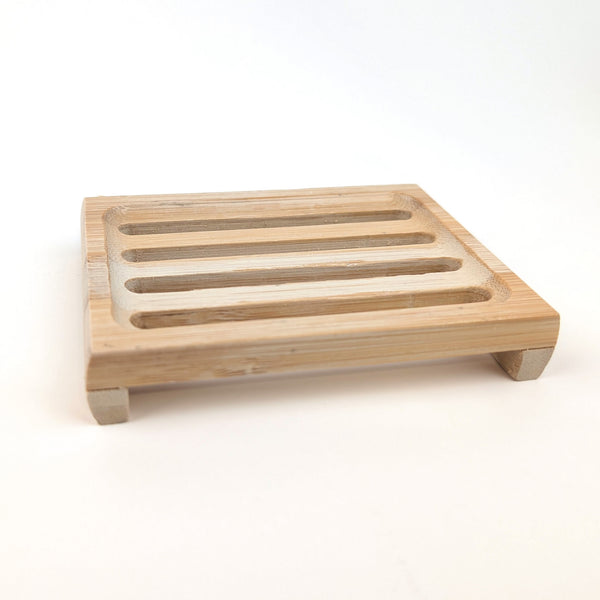Bamboo Rectangle "Crate" Soap Dish (Wholesale)
