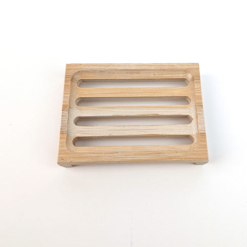 Bamboo Rectangle "Crate" Soap Dish (Wholesale)