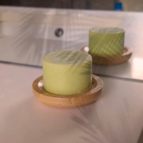 Round Wooden Soap Dish for Shampoo/Conditioner Bars