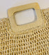 handmade woven straw tote with wooden handles | o'ahu wholesale