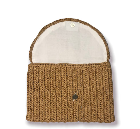 handmade natural biodegradable raffia paper clutch wholesale
