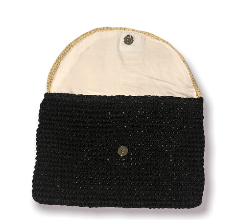 handmade natural biodegradable raffia paper clutch wholesale