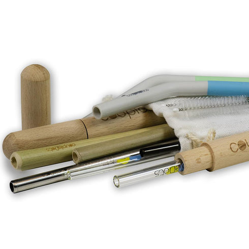 coupleDots Reusable Straw Starter Pack (Mixed Set) - EcoFreax | Think Bigger.