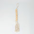 wooden beads garland with jute tassels - short