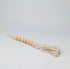 wooden beads garland with jute tassels - short