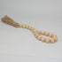 wooden beads garland with jute tassels (beaded loop)