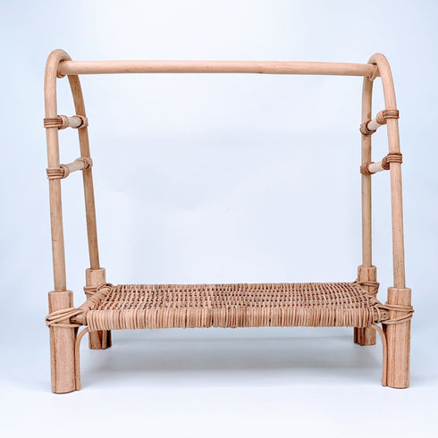 handmade doll rattan clothes rack