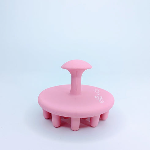 round handheld silicone head massager