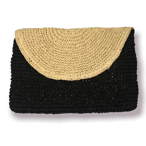 handmade natural biodegradable raffia paper clutch wholesale