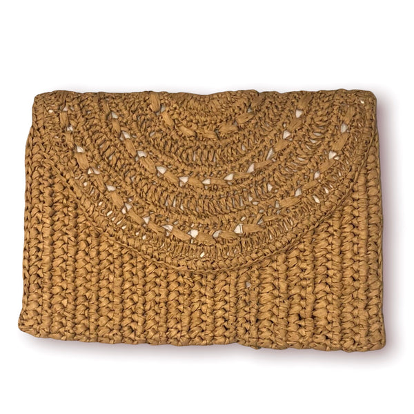 handmade natural biodegradable raffia paper clutch wholesale