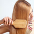 wooden hair brush - bamboo bristles