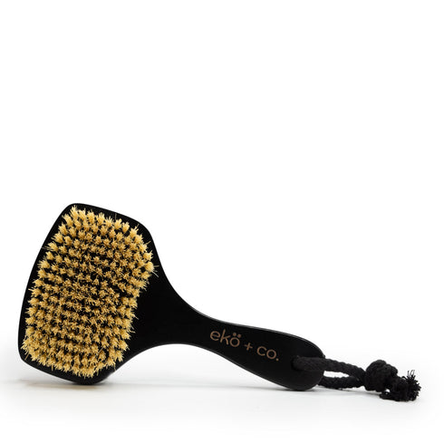 sisal bristles dry body brush with handle - dry brushing skin