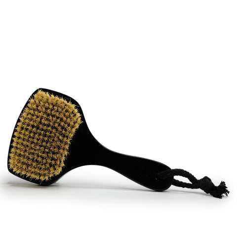 sisal bristles dry body brush with handle - dry brushing skin