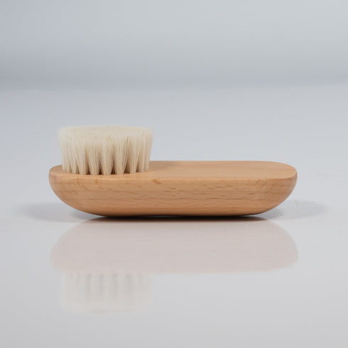 Wooden Facial Brush - Dry Body Brush for Face