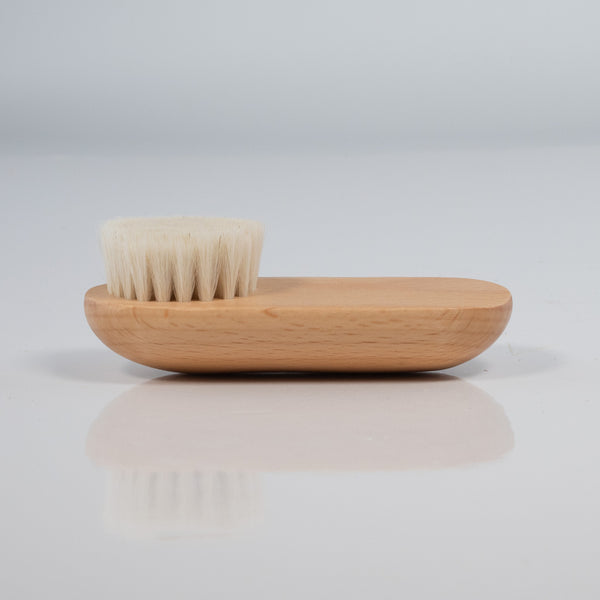 Wooden Facial Brush - Dry Body Brush for Face