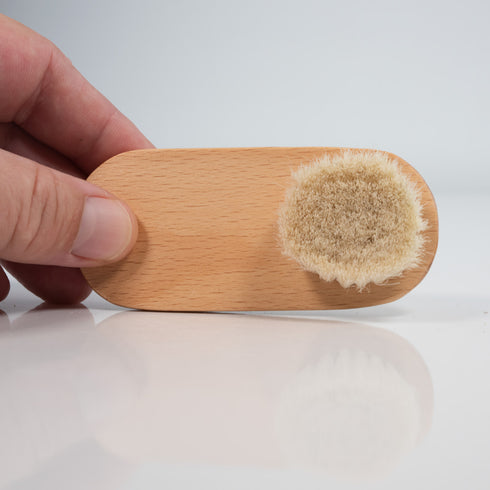Wooden Facial Brush - Dry Body Brush for Face