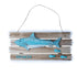 Nautical Beach Decoration Wall Decor Board - Blue Fish