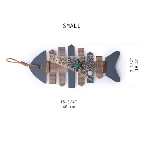 "fish skeleton" wooden nautical wall decor wholesale