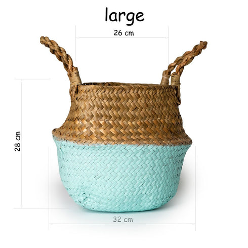 handmade seagrass belly storage basket wholesale