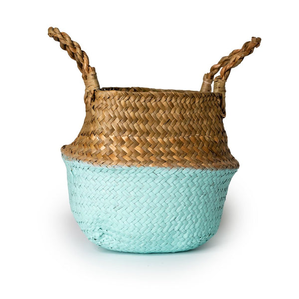 handmade seagrass belly storage basket wholesale