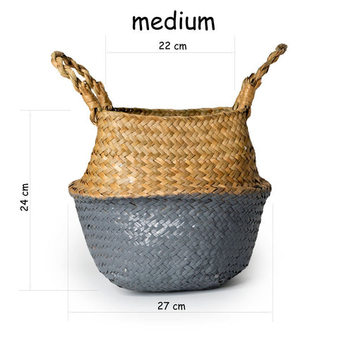 handmade seagrass belly storage basket wholesale