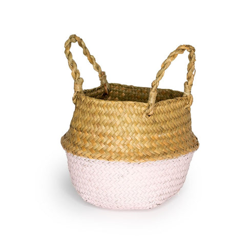 handmade seagrass belly storage basket wholesale