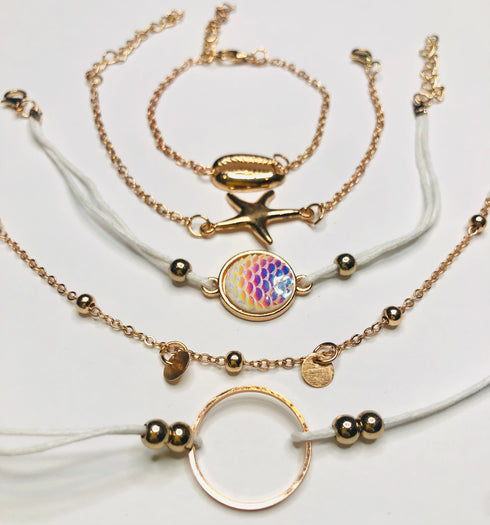 sea beach themed jewelry bracelets/anklets