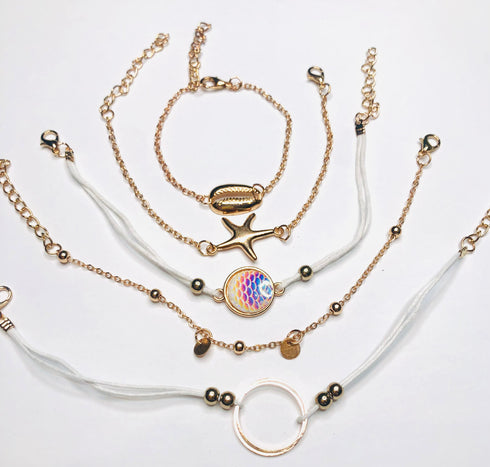 sea beach themed jewelry bracelets/anklets