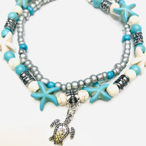 sea beach themed jewelry bracelets/anklets