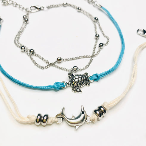 sea beach themed jewelry bracelets/anklets