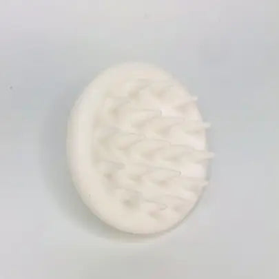 round handheld silicone scalp massager