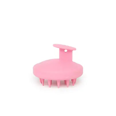 round handheld silicone scalp massager