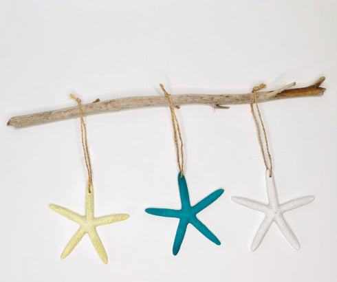 hanging resin decor starfish nautical ornament