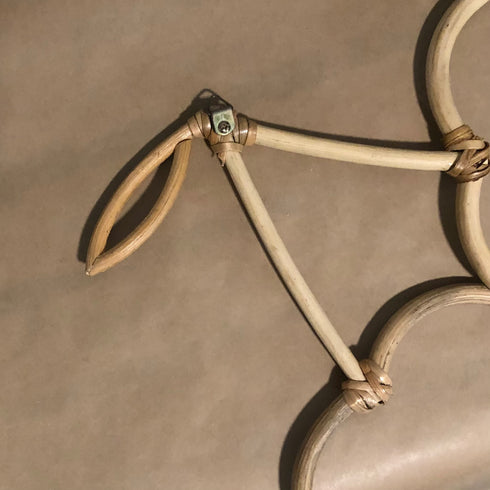 handmade rattan wall art - cherries