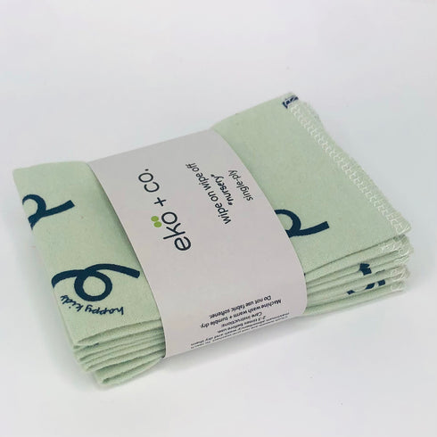 wipe on wipe off paper less reusable cotton towels