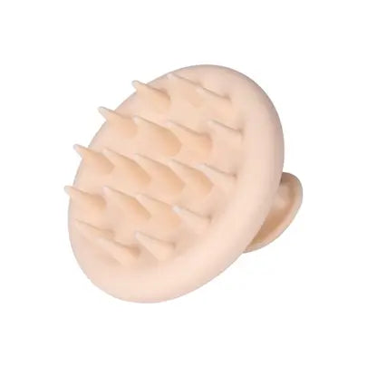round handheld silicone scalp massager