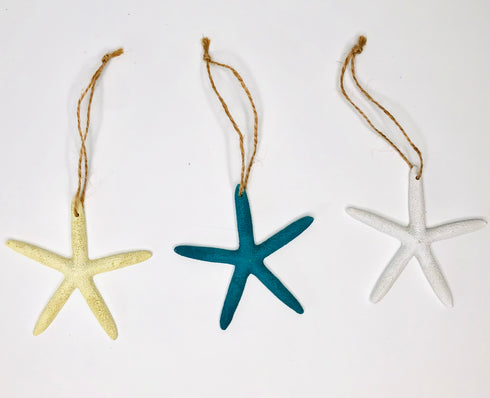 hanging resin decor starfish nautical ornament