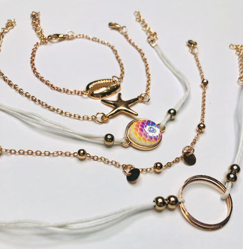 sea beach themed jewelry bracelets/anklets