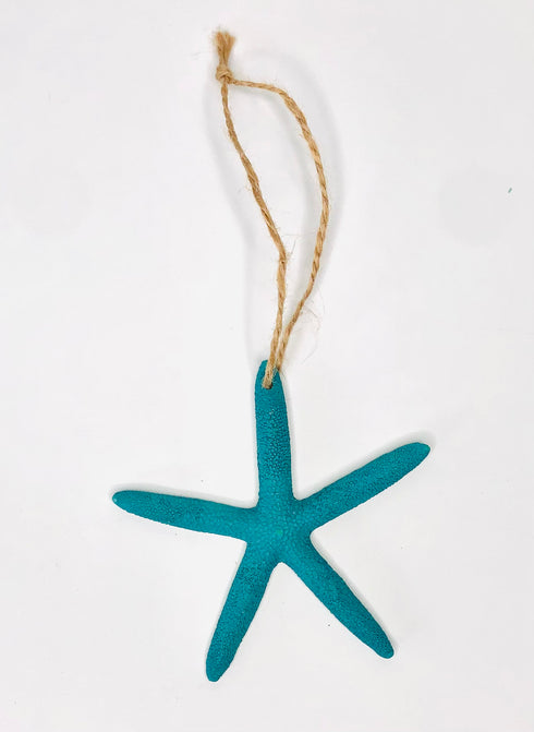 hanging resin decor starfish nautical ornament
