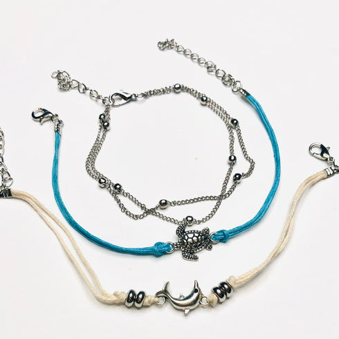 sea beach themed jewelry bracelets/anklets