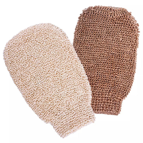 bath hemp fiber body exfoliating scrubber glove wholesale