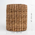 seagrass woven wastebasket