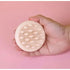 round handheld silicone scalp massager