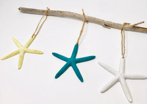 hanging resin decor starfish nautical ornament
