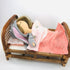 vintage rattan wicker natural doll bed pretend play toy wholesale