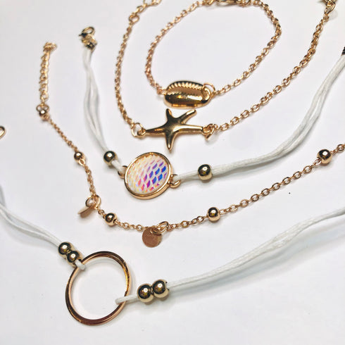 sea beach themed jewelry bracelets/anklets