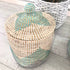 handwoven seagrass laundry hamper storage basket
